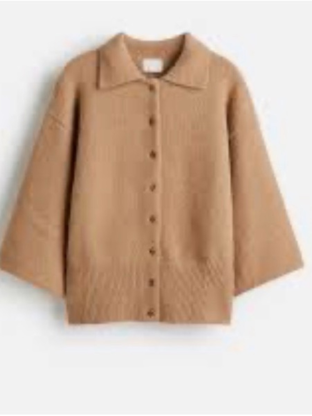 H&M Camel Cardigan NWOT Size S